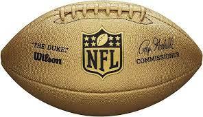NFL DUKE METALLIC EDITION FOOTBALL GOLD.